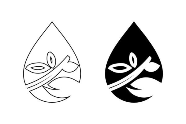 natural water icon. water drop sign. vector illustration elements