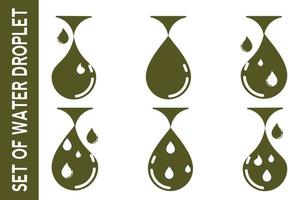 water drop icon for app or website vector