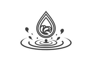 water drop icon for app or website vector