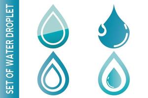 water drop icon for app or website vector