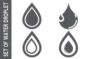 icono de gota de agua para aplicación o sitio web vector