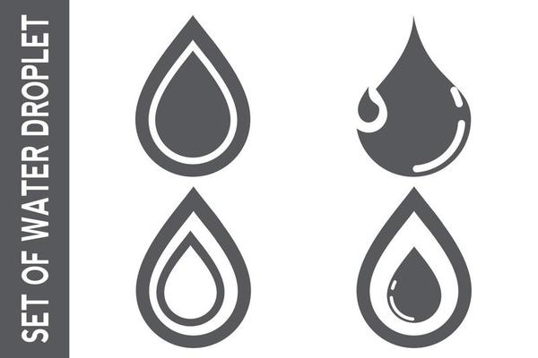 water drop icon for app or website