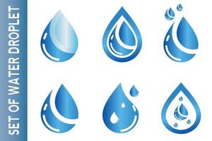 water drop icon for app or website vector