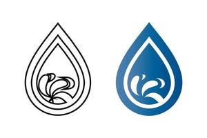 water wave icon. water drop sign. vector illustration elements