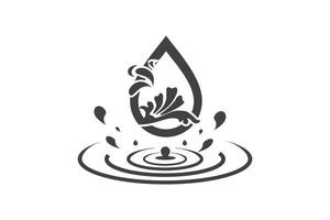 icono de agua natural. señal de gota de agua. elementos de ilustración vectorial vector