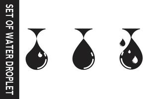 water drop icon for app or website vector