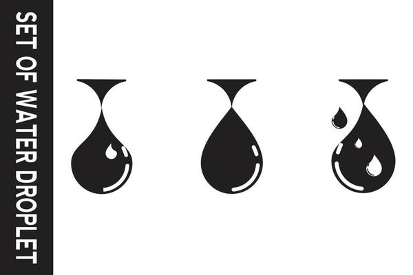 water drop icon for app or website