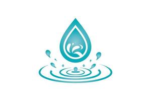 water drop icon for app or website vector