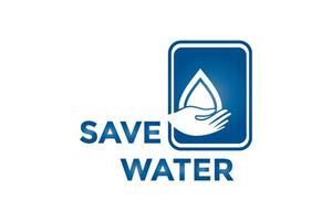 Water saving icon. water drop sign vector