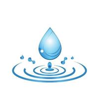 water drop icon for app or website vector