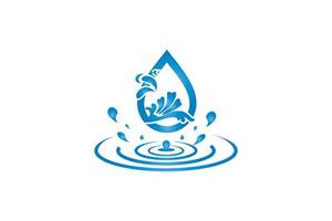 icono de agua natural. señal de gota de agua. elementos de ilustración vectorial vector