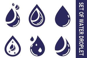 water drop icon for app or website vector
