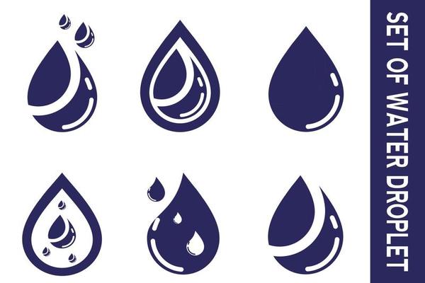 water drop icon for app or website