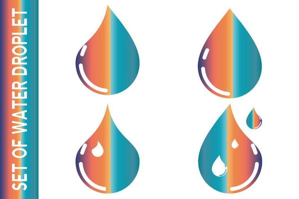 water drop icon for app or website