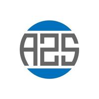 AZS letter logo design on white background. AZS creative initials circle logo concept. AZS letter design. vector