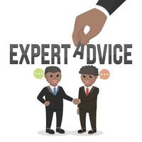 business african expert advice design character people vector