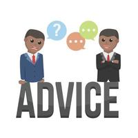 business african advice design character on white background vector