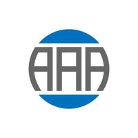 AAA letter logo design on white background. AAA creative initials circle logo concept. AAA letter design. vector