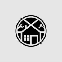 House repair logo design vector