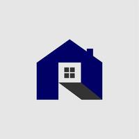 R initial house logo vector