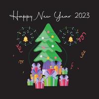 happy new year 2023 vector