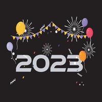 feliz año nuevo 2023 vector