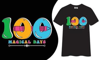 100 magical day quotes typography vector type t-shirt design.