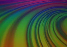 Dark Multicolor, Rainbow vector abstract blurred background.