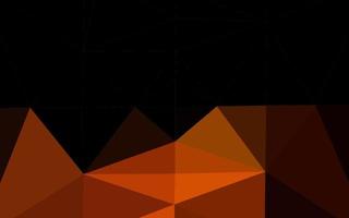 Dark Yellow, Orange vector polygon abstract layout.