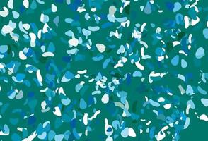 Light blue, green vector template with memphis shapes.
