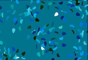 Light Blue, Green vector template with memphis shapes.