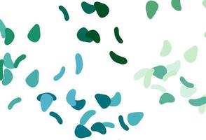 Light Blue, Green vector pattern with chaotic shapes.