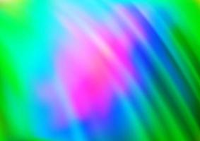 Light Multicolor, Rainbow vector background with curved circles.
