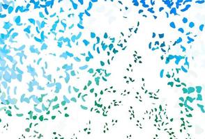 Light Blue, Green vector background with abstract forms.