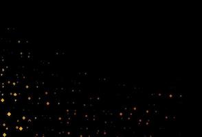Dark yellow, orange vector background with triangles, circles, cubes.