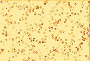 Light Yellow, Orange vector pattern with spheres.