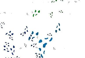 Light Blue, Green vector template with memphis shapes.
