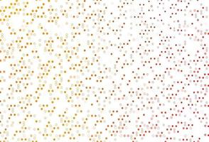 Light Red, Yellow vector pattern with spheres.
