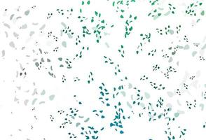 Light blue, green vector template with memphis shapes.