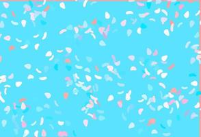Light Blue, Red vector background with abstract forms.