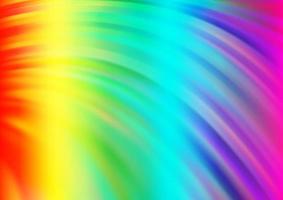 Light Multicolor, Rainbow vector pattern with curved circles.