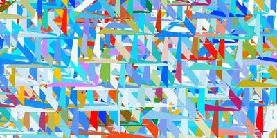 Light multicolor vector backdrop with triangles, lines.