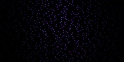 Dark Purple vector pattern with abstract stars.