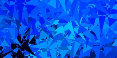 Dark BLUE vector texture with memphis shapes.