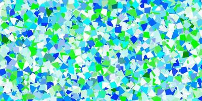 Light blue vector background with triangles.