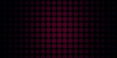 Dark Purple vector background with circles.