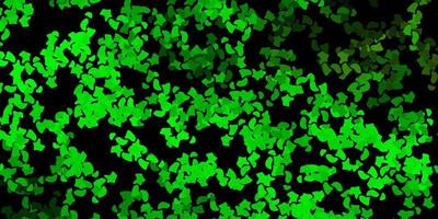 Dark green, yellow vector template with abstract forms.