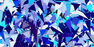 Light BLUE vector background with polygonal forms.