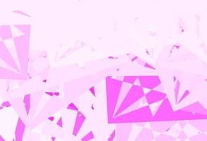 Light Pink vector backdrop with triangles, lines.