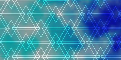 Light BLUE vector background with triangles.